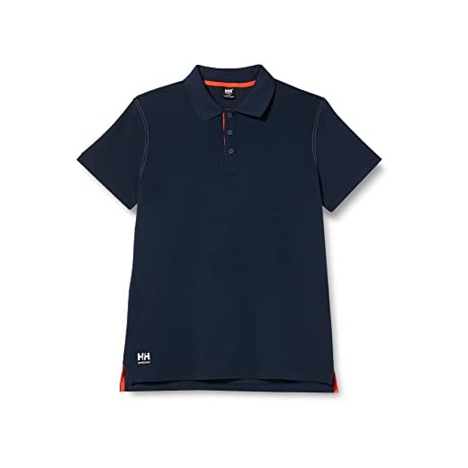 Helly Hansen arbetskläder 79025 lätt Oxford slitstark arbete pikétröja, XL, Marinblått Xsp