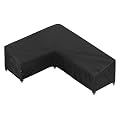 iBirdie Outdoor Patio Furniture Cover fit 100" x 130", 99" x 128", 98" x 126" L-Shaped Sectional Sofa, Waterproof Weatherproof Heavy Duty 600D Garden Cover for Outside L Shape Couch