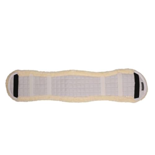 Hy Dressage Fleece Horse Girth Sleeve (37cm) (White/Natural)