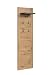 Produktbild trendteam smart living - Follow - Garderobenpaneel - Artisan Eiche/Matera - Wandpaneel grauem Akzent 4 Haken, 1 Kleiderstange und 1 Hutablage - (BxHxT) 62 x 199 x 26 cm - Schwarze Haken, Stange