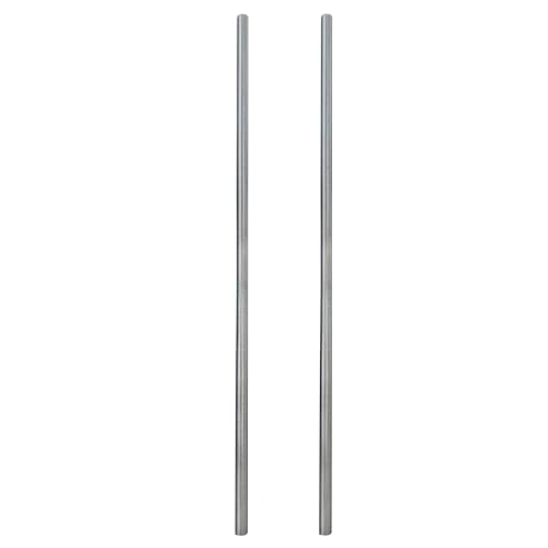 Multinautic 8 Galvanized Steel Dock Posts for Docks and Fences Set of 2 Hot-Dip Galvanized Fence and Dock Pipes 1-11/16 O.D.