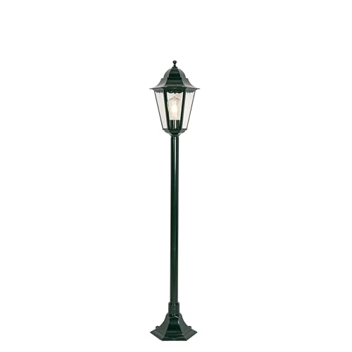 Qazqa - Klassisch I Antik Klassische stehende Außenleuchte I Sockelleuchte dunkelgrün 125 cm IP44 - New Orleans I Außenbeleuchtung - Aluminium Länglich - LED geeignet E27