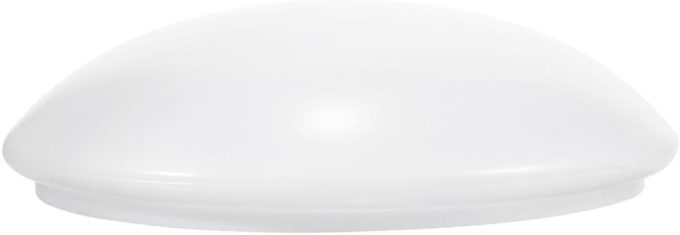 Ceiling Light Fixture Cover Plate Minimalist Round Plastic Lampshade for Office Ceiling Lampshade Replacement,15.5inch