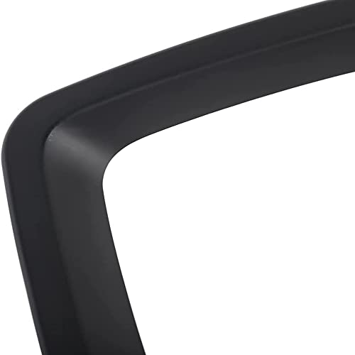 Image of Front Grille Grill Inserts Cover Compatible with Jeep Compass 2017 2018 2019 2020 2021 ABS Grill Cover Rings Frame Trims Kit 7PC (Matte Black)