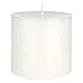 Mega Candles - Unscented 3" x 3" Hand Poured Round Premium Pillar Candle - White