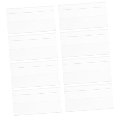 JEWEDECO 20個透明アクリル価格表示スタンド名札ホルダー小売用サインディスプレイ スーパーマーケット 店舗向けタグ ラベル保持に