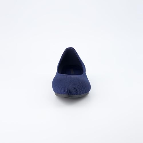 CUSHIONAIRE Women's Surrey Knit Flat with +Memory Foam, Wide Widths Available3