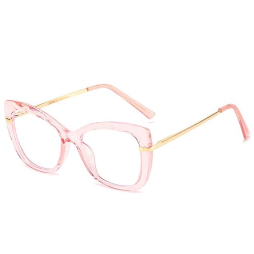 Charnières à ressort robustes pour ces montures de lunettes rétro cristal rose confort