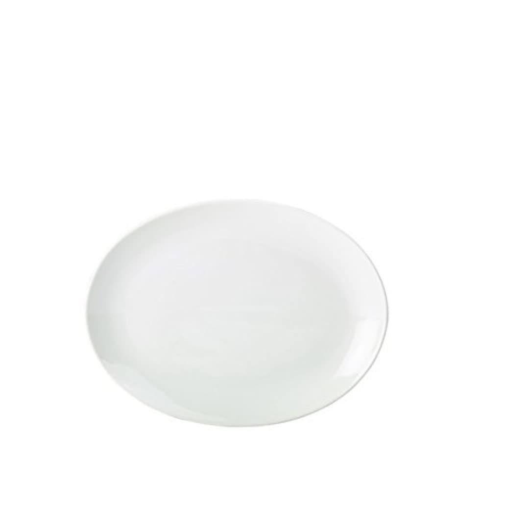 Genware NEV-112128 Royal Oval Plate, 28 cm (Pack of 6)