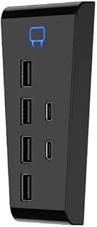 Venom PS5 USB Hub - 6-Port - Includes 4 x USB 2.0 and 2 x USB Type C (PS5)