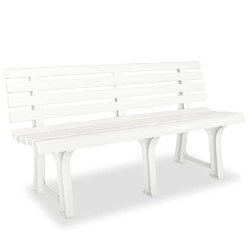 Banc de terrasse extérieur haut de gamme causeuse à lattes blanche toutes saisons