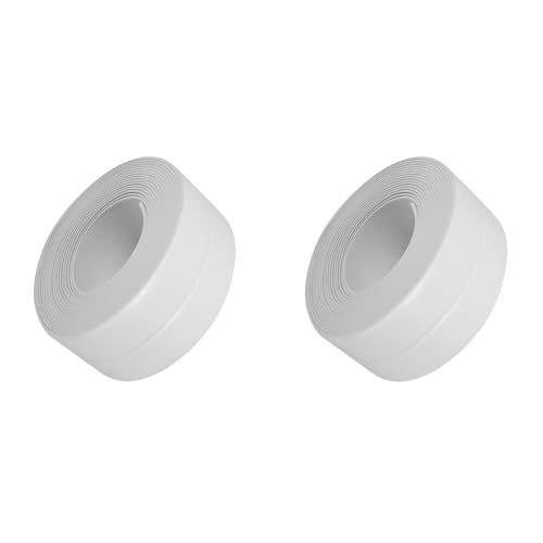 Caulk Tape Sealant Strip, 2Pcs Caulk Tape Caulk Strip Self Adhesive Sealing Caulk Strip for Bathtub Bathroom Shower Toilet Kitchen, 3.2M