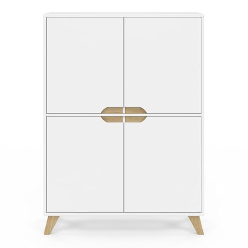 Meuble de rangement 4 portes HELSINKI scandinave - vue 5