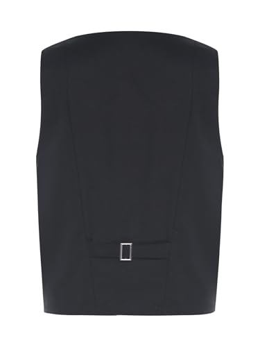 DINORMIN Kids Boys V Neck Formal Suit Vest Buttons Single Breasted Waistcoat For Wedding Party2