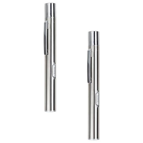 Linterna recargable USB tipo bolígrafo LED DOITOOL de acero inoxidable para uso médico