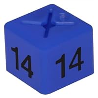 MSF 50 x SIZE CUBE GARMENT CLOTHES MARKER SIZE NUMBER PACK OF 50 EACH (14)