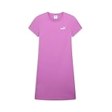 PUMA Womens Essentials Small Logo Slim Short Sleeve Dress Casual Casual - Purple - Size M