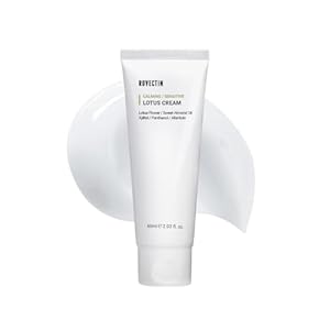 ROVECTIN Calming Lotus Water Cream – Lightweight Moisturizer Face Cream for Oily, Combination Skin | 75% Lotus Water Extract For Skin Purifying, Anti-Aging | Vegan Korean Skincare (2.1 fl.oz, 60ml)