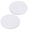 Facon 12V LED Interior Light with Switch, 2Packs 4.5'' RV Puck Light, 12Volts 4W 290LM RV Interior Light Fixture for Van Camper Trailer Motorhome Boat
