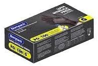 Luva Nitrilica Bompack Preta G(9) C/100