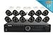 LaView 12 1080P IP Camera Security System, 16 Channel 1080P IP PoE NVR w/3TB HDD and 12 1080P 2MP White Bullet Surveillance Camera Kit