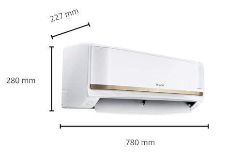 Image of Hitachi 1 Ton 3 Star ice Clean Xpandable Plus Inverter Split AC (100% Copper, 4 Way Swing, Dust Filter, iZen 3400SXL, R32-RAS.G312PCBISS, Dual Gold)