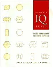 Hardcover The Book of IQ Tests Book