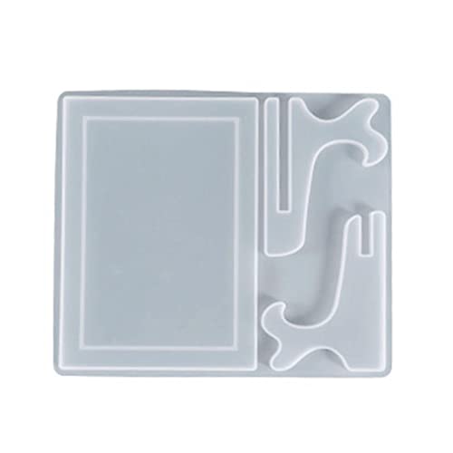 Gujugm Molde de Marco de Fotos de Resina | Moldes para Marcos de Fotos y Soportes de exhibición de Resina epoxi para Bricolaje - Molde de fundición de múltiples Formas para Escritorio de Mesa Cover