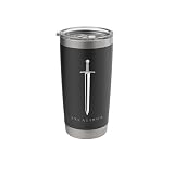 Excalibur Legendary Sword in the Stone King Arthur Minimal Stainless Steel Insulated Tumbler