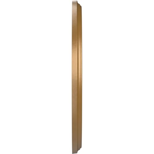 Image of Ekena Millwork CMP13BECGH Berkshire Thermoformed PVC Ceiling Medallion (Fits Canopies up to 5 3 /4 inch), 13 inchOD x 3 1 /2 inchID x 3 /4 inchP, Metallic Gold Rush