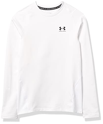 T-shirt technique Under Armour ColdGear manches longues blanc noir