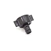 S&M Druppelterminal 3/4 inch x 16 mm. Blisterverpakking, zwart