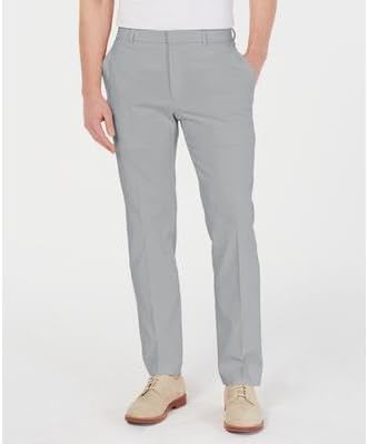 Tommy Hilfiger Mens Modern fit Dress Pants 38/30 Grey Solid Stretch - Image 4