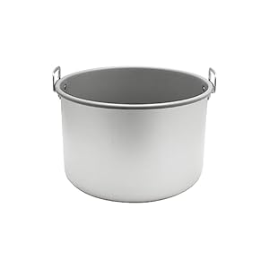 30 cups Aluminum Teflon Coated Rice Warmer Inner Pot- Keep Warm Makes Soups Stews Grains Hot Cereals Removable Nonstick Pot for Commercial Rice Cooker and Warmer