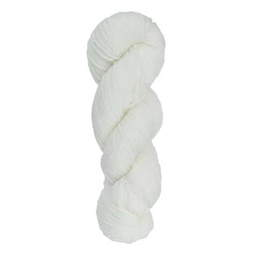 Image of Ganga Alisha Hand Knitting Yarn, 100% Acrylic Pack of 300 GMS (ALS07 - White)