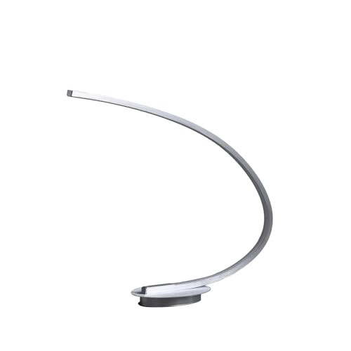 HomeStock Arc Table Lamp Brushed Nickel Modern Minimalist Desk Lamp