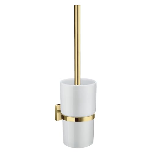 Smedbo SME, Polished Brass RV333P Toilet Brush Wallmount