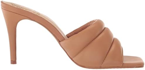 Vince Camuto Women's Footwear Women's Candriea Puffy Mule Sandal Heeled, Light Cognac, 7.5 | Image 5