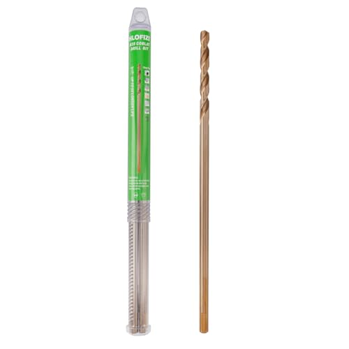 HLOFIZI 3/8 x 12 Inch Cobalt Long Drill Bits (1 Pack), Drilling for Hard Wood, Aluminum, and Soft Metal Sheet