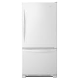 Whirlpool WRB329DMBW 18.5 Cu. Ft. White Bottom Freezer Refrigerator