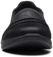 Clarks Women's Breeze Sol Loafer, Black Synthetic, 8 | Image 4