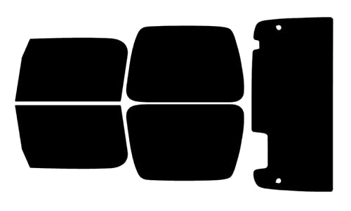 True Line Automotive Precut Car Window Tint Compatible with Jeep Wrangler 2 Door SUV 1997-2006 - 20% All Side and Back Windows - Window Tint Film - Pre Cut Window Tint for Car Windows - Tint Kit