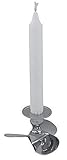 Leuchter Schiffsschraube, Kerzenleuchter, Kerzenhalter Messing vernickelt