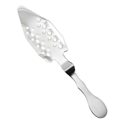 FUNOMOCYA Absinthe Spoon Bar Accessory Mesh Filter for Sugar Dissolving Cocktails Hollow Design for Home and Bar Use