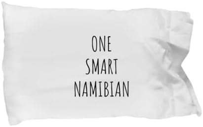 EzGift One Smart Namibian Pillowcase Funny Namibia Gift Idea for Clever Men Intelligent Women Geek Quote Gag Joke Pillow Cover Case 20x30 image 3