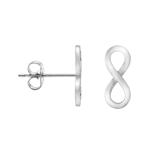 SOFIA MILANI - Solid 925 Sterling Silver Earrings for Women - Infinity Stud Earrings - 20145