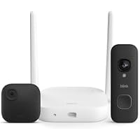 Blink Outdoor XR+ 2K+ Security Camera & Battery Doorbell, 4-Camera Extended-Range Wireless System with 2K+ Video & Sync Module XR+