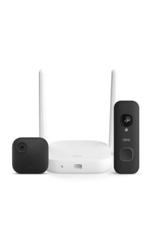 Image of Blink Outdoor XR+ and Battery Doorbell 2K+ - Extended range wireless Outdoor 4 camera and 2K battery doorbell. Sync Module XR+ included - 1 camera system + doorbell