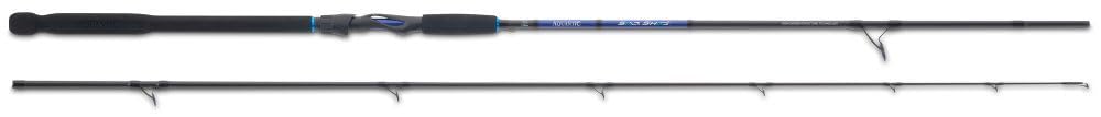 AQUANTIC Salt Shad² 150 wędka morska, 24-tonowy węgiel, 245 cm, do 150 g, pierścienie typu K z SIC, uchwyt EVA, do dorsza i mintaja