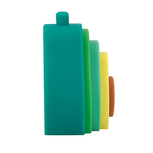 Nuby Soft Silicone Stackable Avocado Interactive Toy - 5-Piece Toddler Stacking Toy for Early Development - 12+ Months by Nuby - Image 4